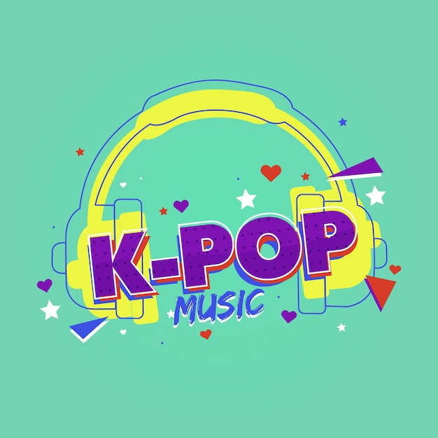 K-pop music concept | Free Vector