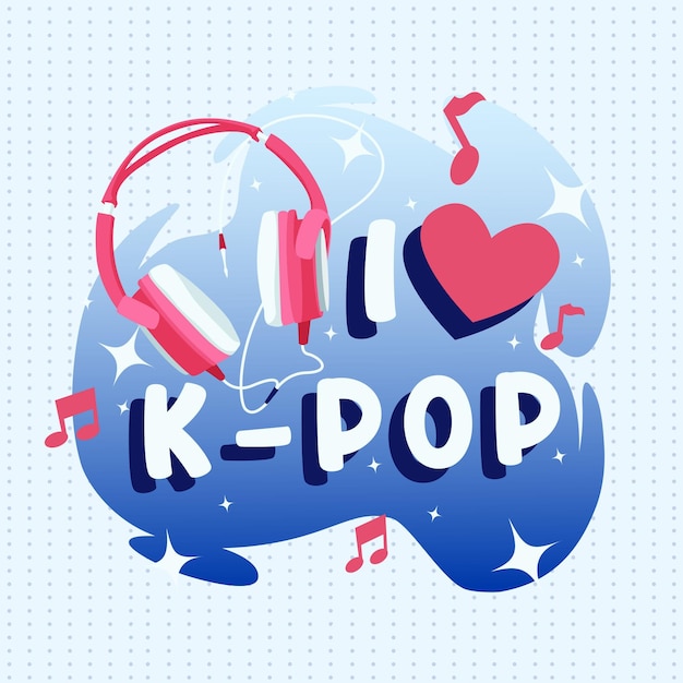 Free Vector | K-pop music concept