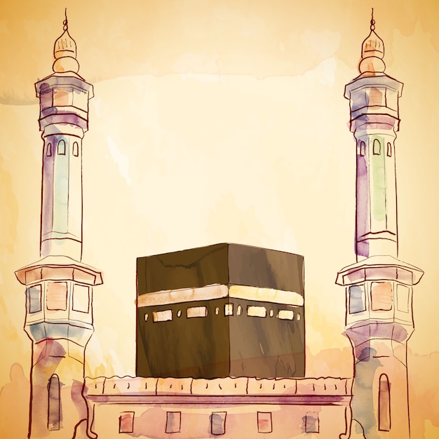 Featured image of post Kaaba Drawing How to draw kaaba easily kaaba drawing tutorial h