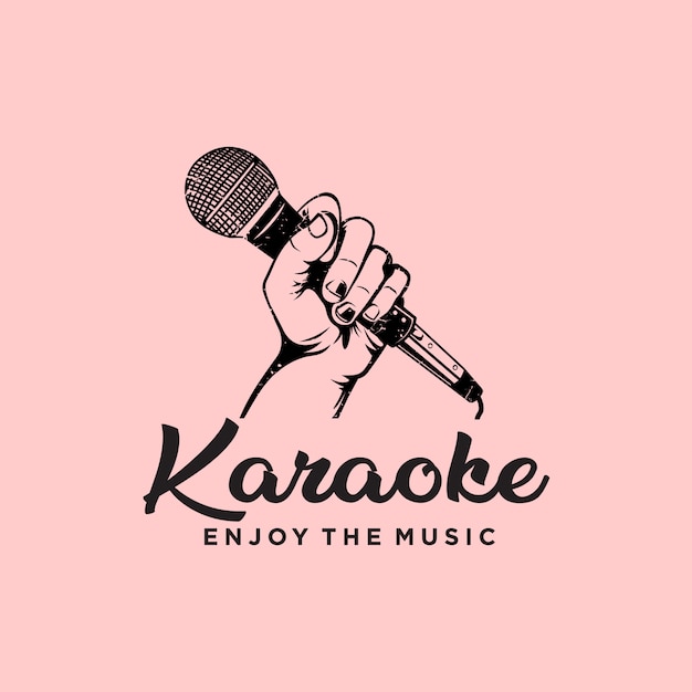 Premium Vector | Karoke music logo