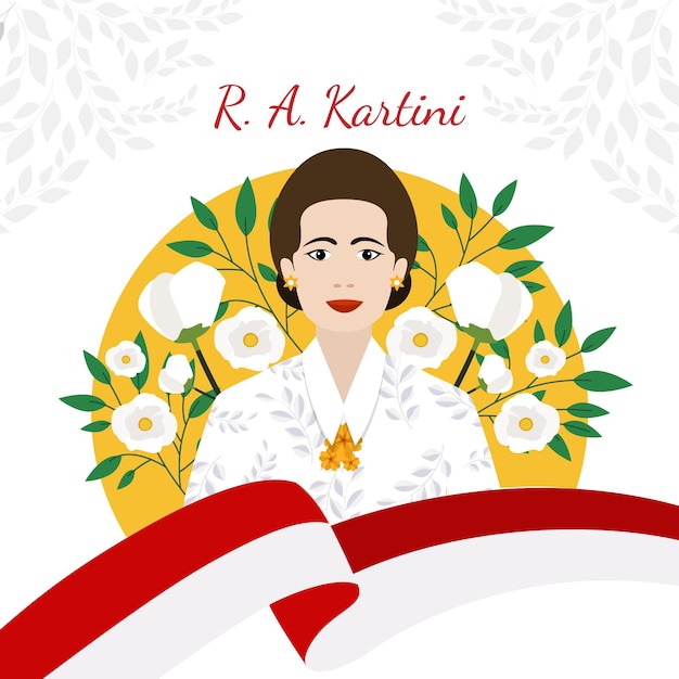 Kartini day concept Free Vector