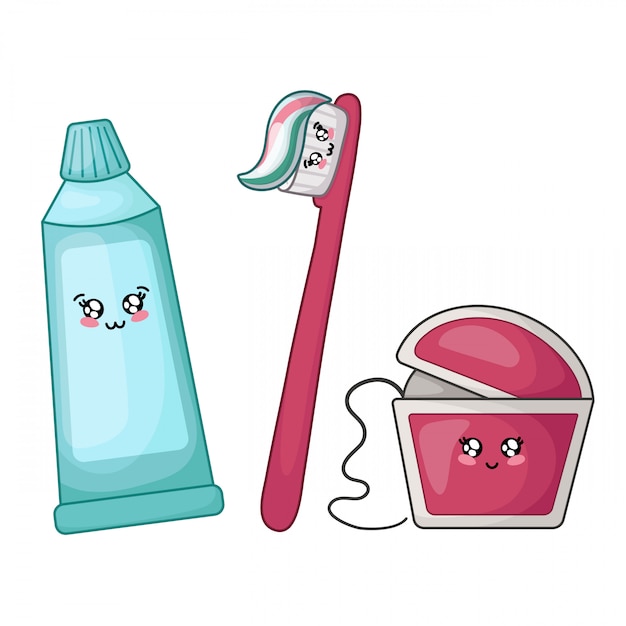 toothpaste and brush
