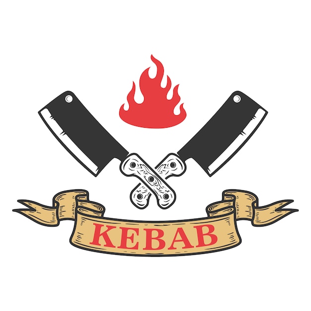 Download Free Kebab Emblem Template Fast Food Element For Logo Label Emblem Use our free logo maker to create a logo and build your brand. Put your logo on business cards, promotional products, or your website for brand visibility.
