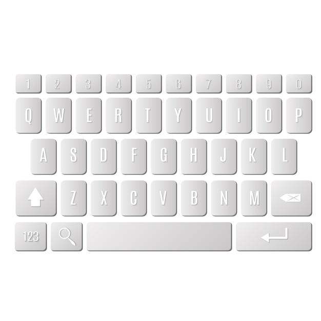 Premium Vector | Keyboard of smartphone