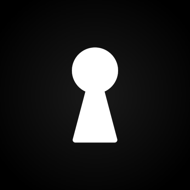 Download Keyhole on dark | Premium Vector