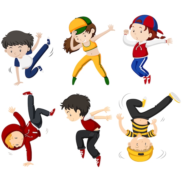 Free Vector | Kids dancing collection