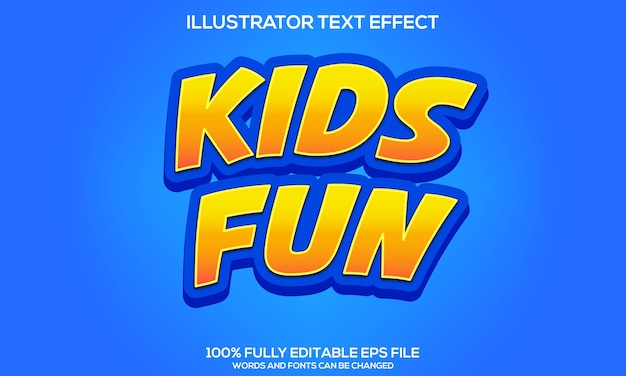 premium-vector-kids-fun-text-effect-templates