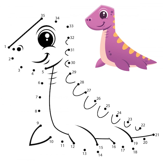 dinosaur dot art