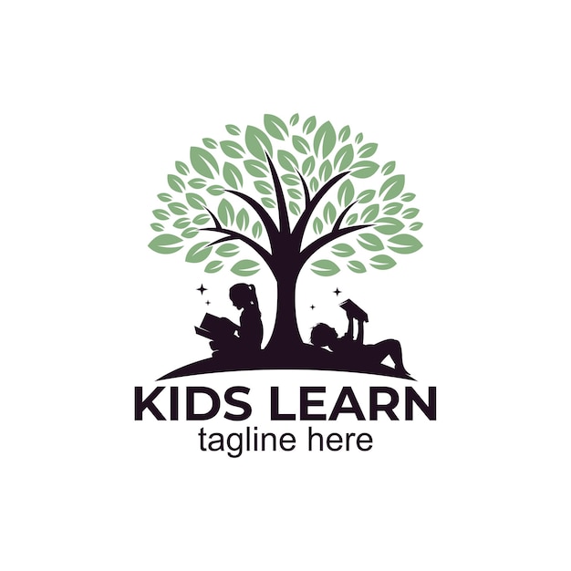 Premium Vector Kids Learn Logo Icon