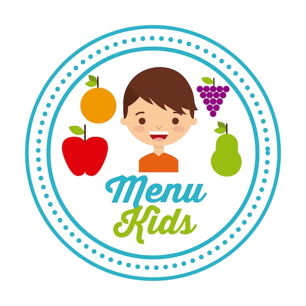 Premium Vector | Kids menu design, vector illustration eps10 graphic