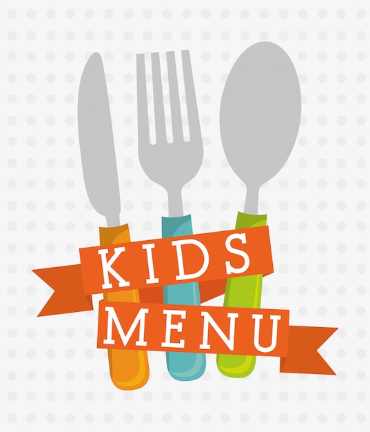 Premium Vector | Kids menu design.