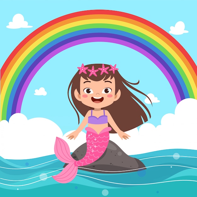 Free Free 241 Mermaid Svg Kids SVG PNG EPS DXF File