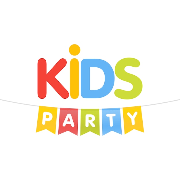 premium-vector-kids-party-letter-flags