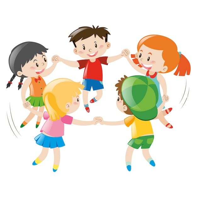 Free Vector | Kids playing design