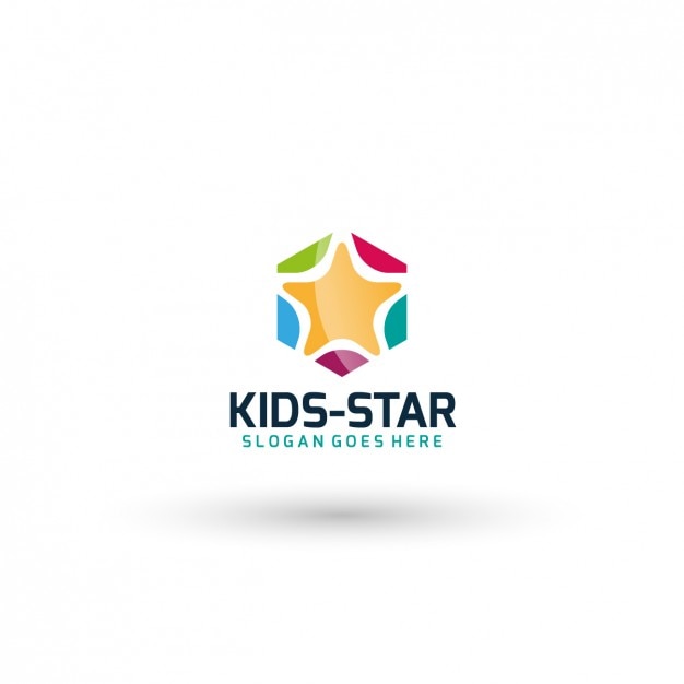 Kids Star Logo Template Free Vector