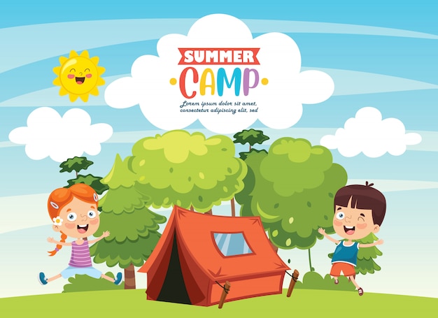 Download Kids summer camp | Premium Vector