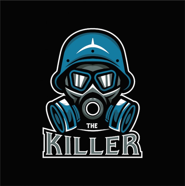 Premium Vector | The killer logo esport