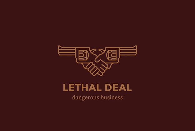 Download Free Killing Contract Dangerous Deal Handshake With Guns Logo Design Use our free logo maker to create a logo and build your brand. Put your logo on business cards, promotional products, or your website for brand visibility.