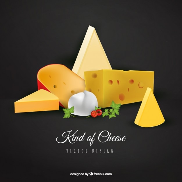 Download Free Vector | Kind of realistic cheese