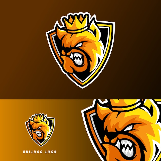 Download Free King Bulldog Dog Animal Esport Gaming Mascot Logo Template Use our free logo maker to create a logo and build your brand. Put your logo on business cards, promotional products, or your website for brand visibility.