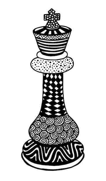 Download King chess piece vector illustration art | Premium Vector