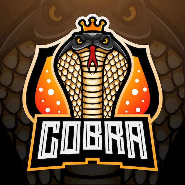 Premium Vector King Cobra Esport Logo Mascot Design