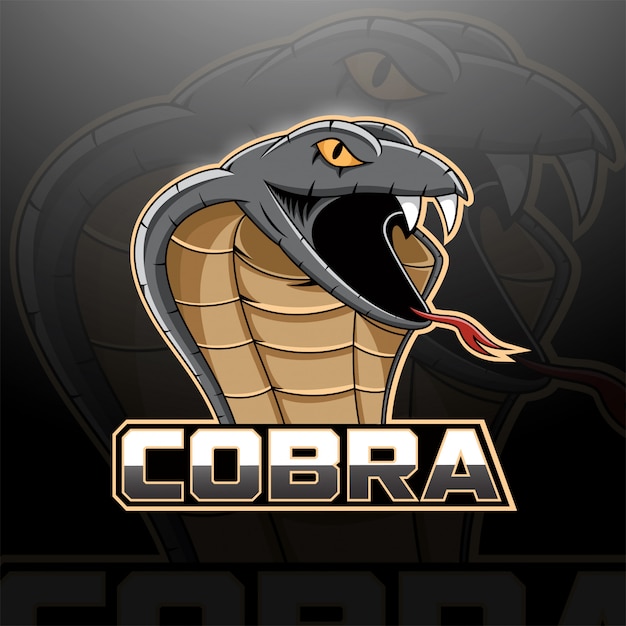 Premium Vector | King cobra head illustration