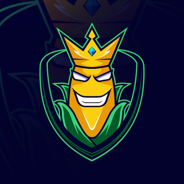 Download Free King Corn Mascot Logo E Sport Design Premium Vector Use our free logo maker to create a logo and build your brand. Put your logo on business cards, promotional products, or your website for brand visibility.