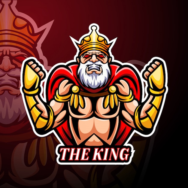 Download Free The King Esport Logo Mascot Premium Vector Use our free logo maker to create a logo and build your brand. Put your logo on business cards, promotional products, or your website for brand visibility.