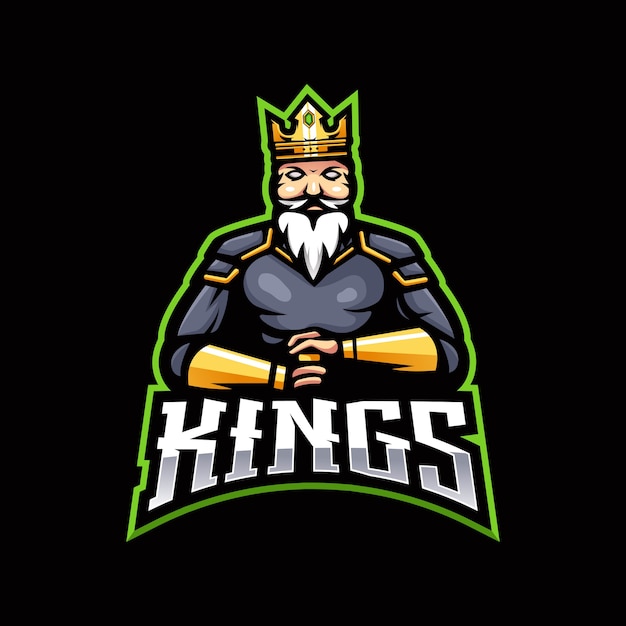 Premium Vector | King esport mascot logo design.