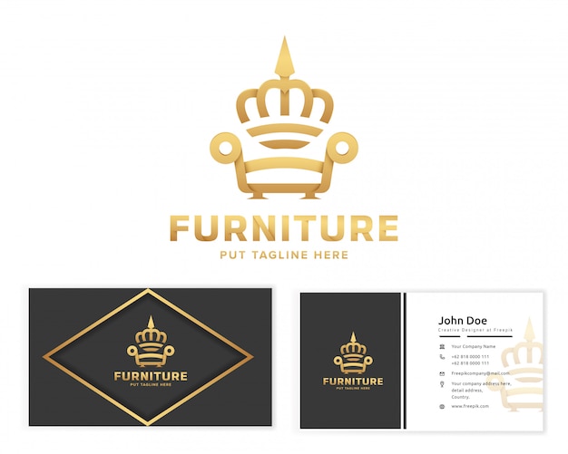 Download King Crown Logo Company PSD - Free PSD Mockup Templates