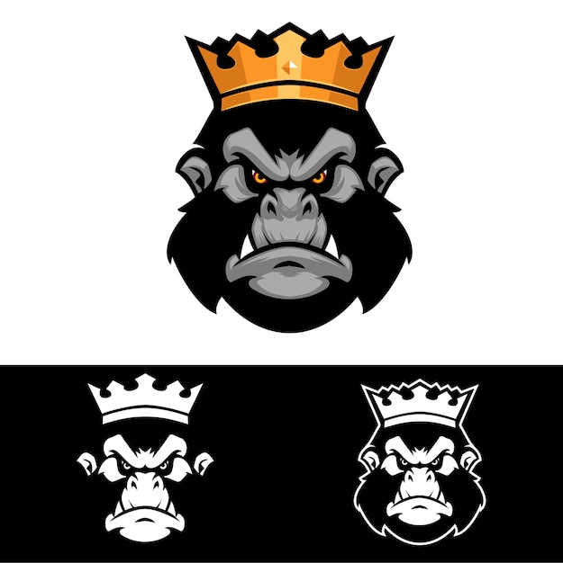Download Free King Of Gorilla The Primate Animal Logo Template Premium Vector Use our free logo maker to create a logo and build your brand. Put your logo on business cards, promotional products, or your website for brand visibility.