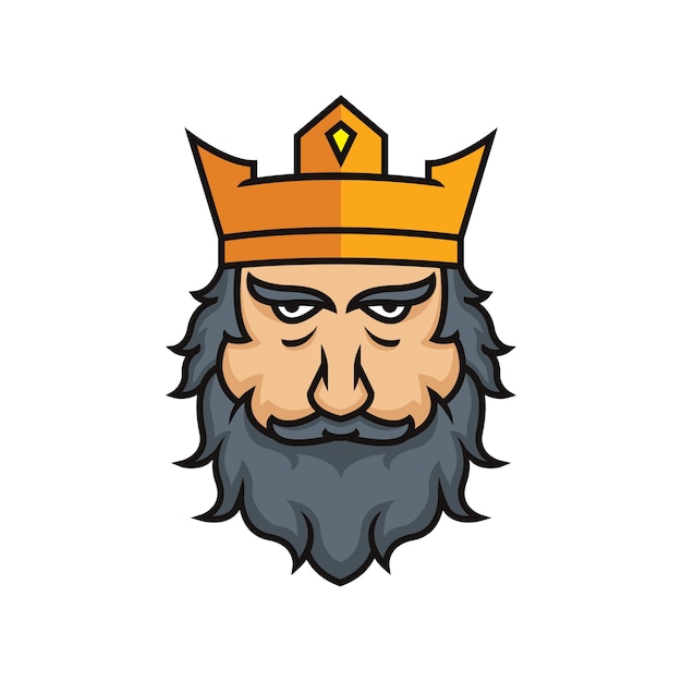 Download King head mascot Vector | Premium Download