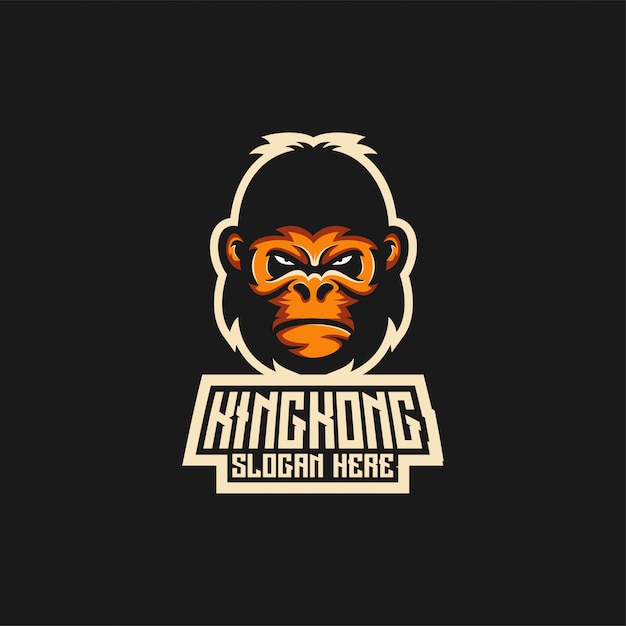 King kong logo ideas Vector | Premium Download