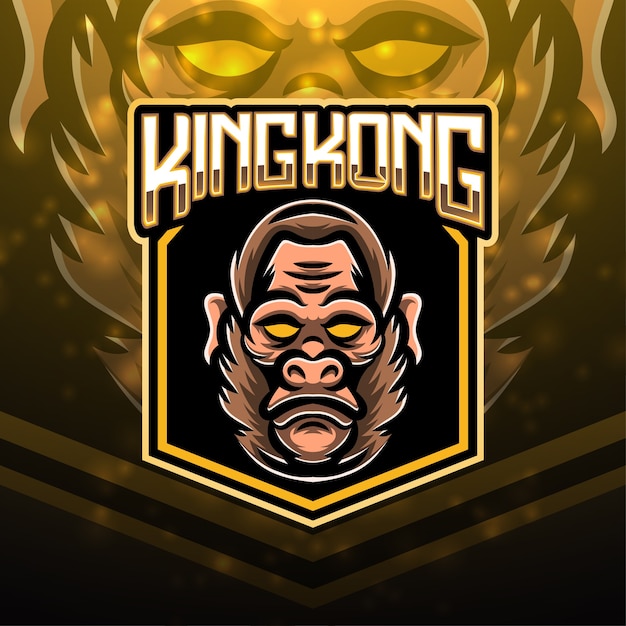 Premium Vector King Kong Sport Mascot Logo Design