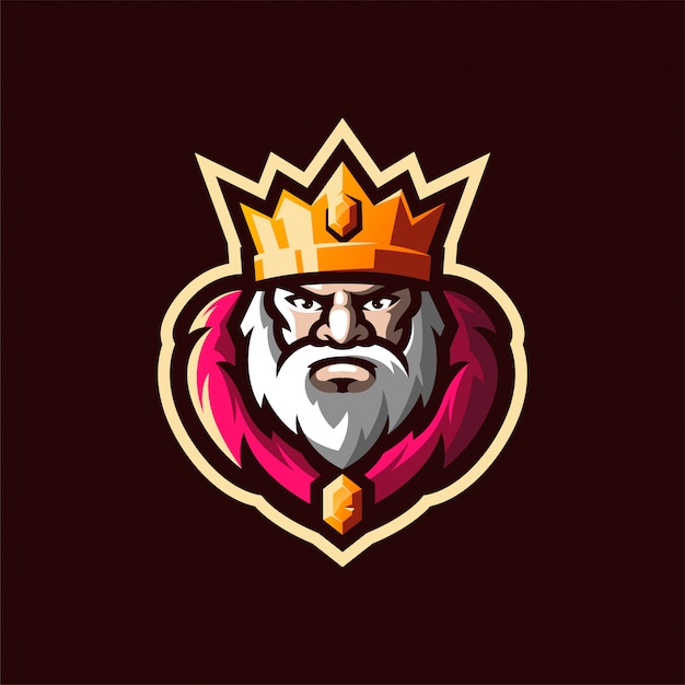 King logo vector | Premium Vector