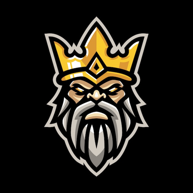 فایل ویژه | King mascot logo Premium Vector