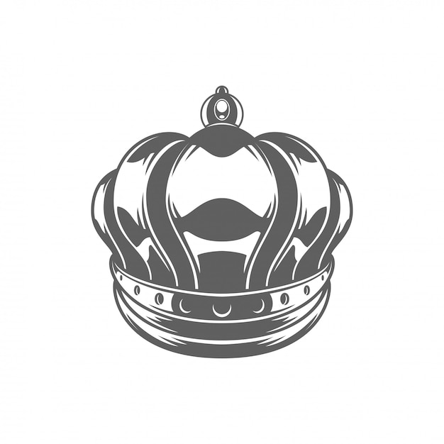 Download King royal crown ilhouette isolated on white background ...