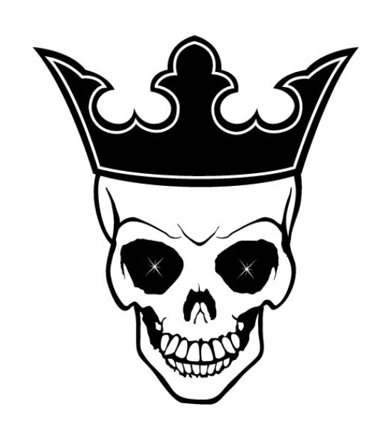 Download Free Vector | King skull with crown