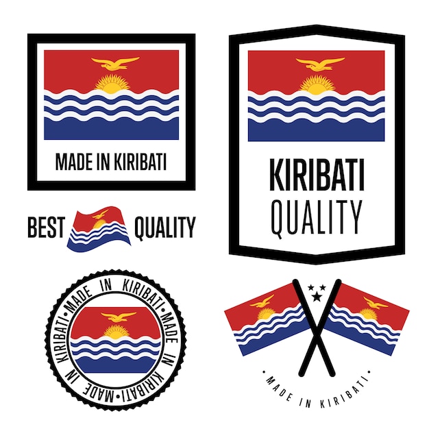 Download Free Kiribati Quality Label Set Premium Vector Use our free logo maker to create a logo and build your brand. Put your logo on business cards, promotional products, or your website for brand visibility.