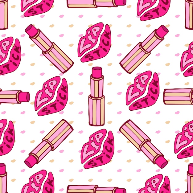 Download Free Kiss Lips And Pink Lipstick Fashion Seamless Pattern On Gold Background Beauty Make Up Products Vector Texture Premium Vector Use our free logo maker to create a logo and build your brand. Put your logo on business cards, promotional products, or your website for brand visibility.