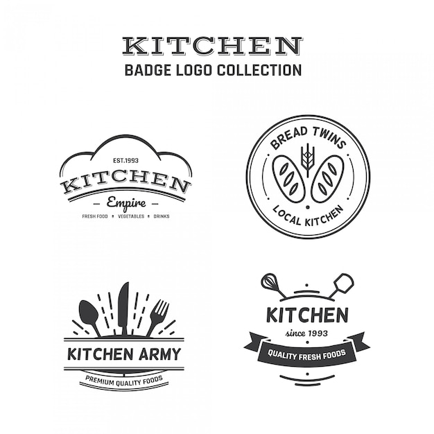 Download Free Kitchen Badge Logo Collection Premium Vector Use our free logo maker to create a logo and build your brand. Put your logo on business cards, promotional products, or your website for brand visibility.
