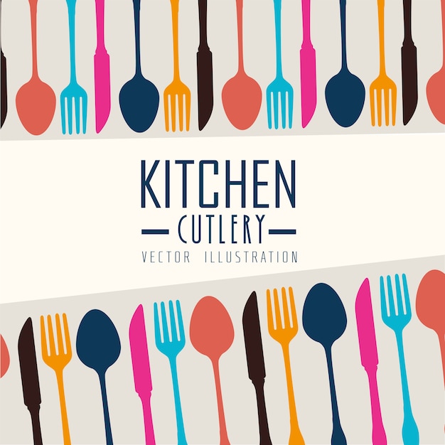 Premium Vector | Kitchen design, vector illustration.