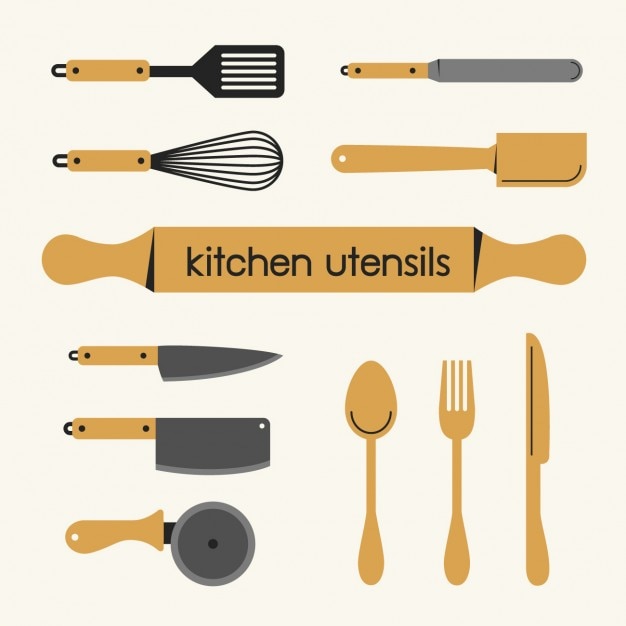 Download Kitchen utensils collection Vector | Free Download