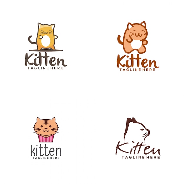 Premium Vector Kitten Logo