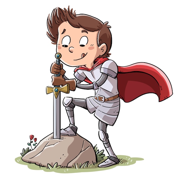 Download Free Knight With Sword Stuck In A Rock Premium Vector Use our free logo maker to create a logo and build your brand. Put your logo on business cards, promotional products, or your website for brand visibility.