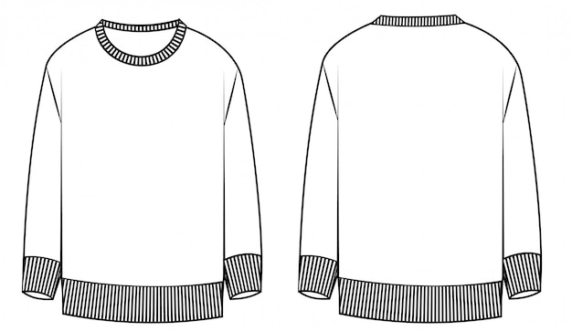 Premium Vector | Knitted sweater illustration.