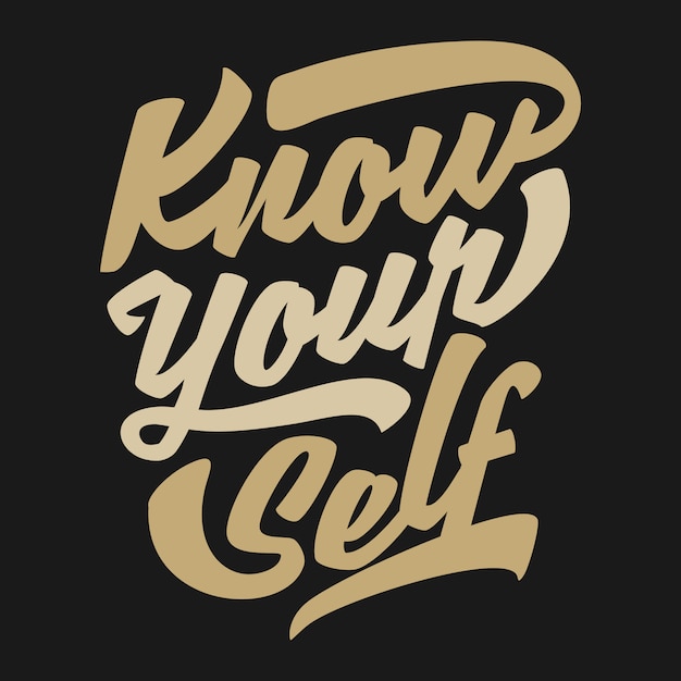 Premium Vector | Know yourself