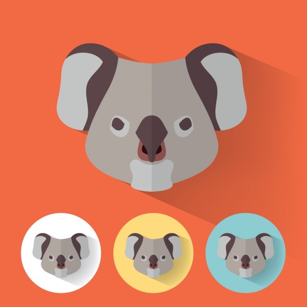Download Koala designs collection | Free Vector