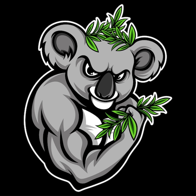 Koala fitness Vector | Premium Download